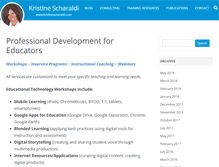 Tablet Screenshot of kristinescharaldi.com